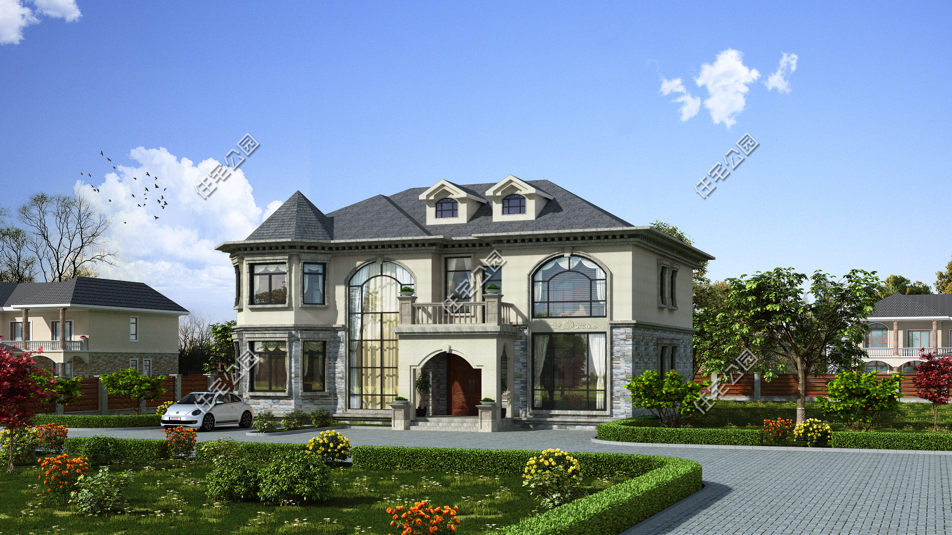 10套二层农村别墅图便宜又好看,50套农村二层别墅图纸及价格