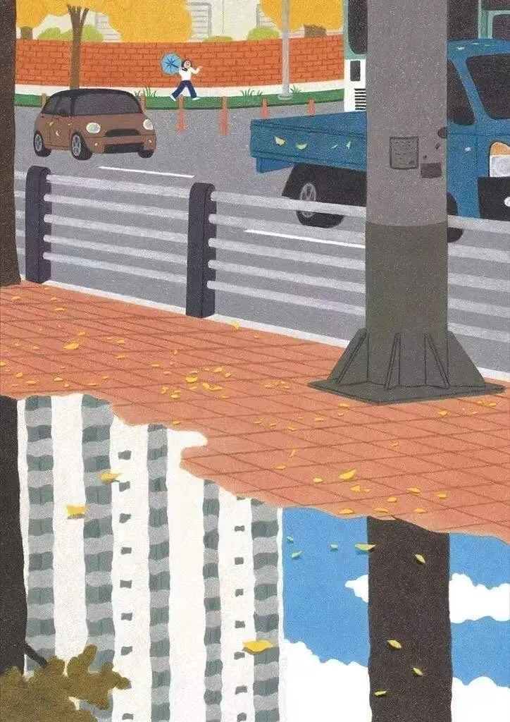 韩国插画家young,韩国插画师leekyuyoung暖心作品