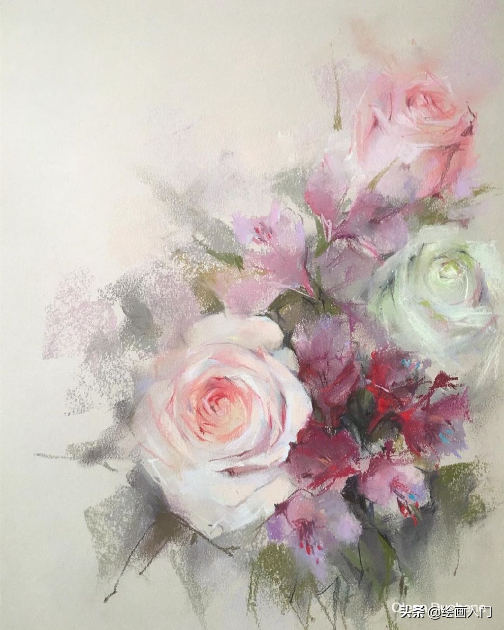 唯美写意水彩花卉,各种水彩花卉的表现技法学习吧