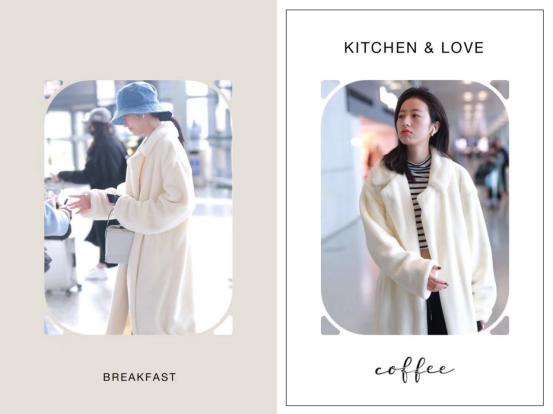 冬季穿一身白超时髦，和周雨彤学习白色服饰搭配，清纯又显白