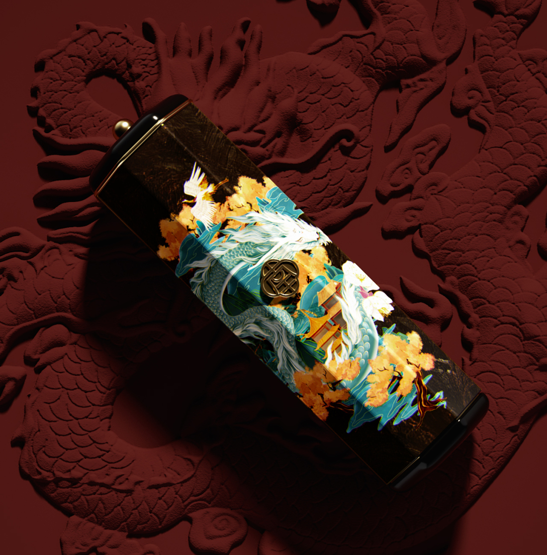 美妆品牌设计效果图,国潮美妆形象设计