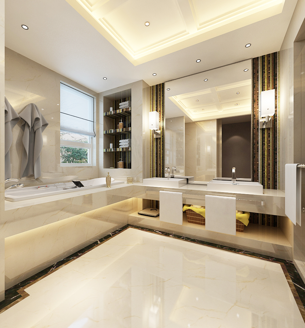 御景新世界小户型,新中式半岛别墅设计