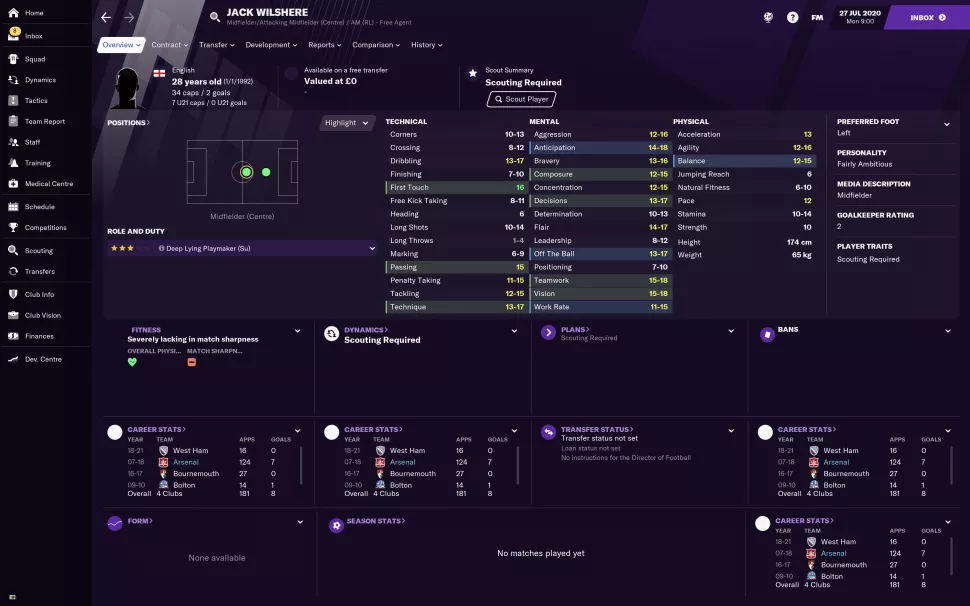 fm2021边锋和内锋哪个好,fm2021潜力球员排名