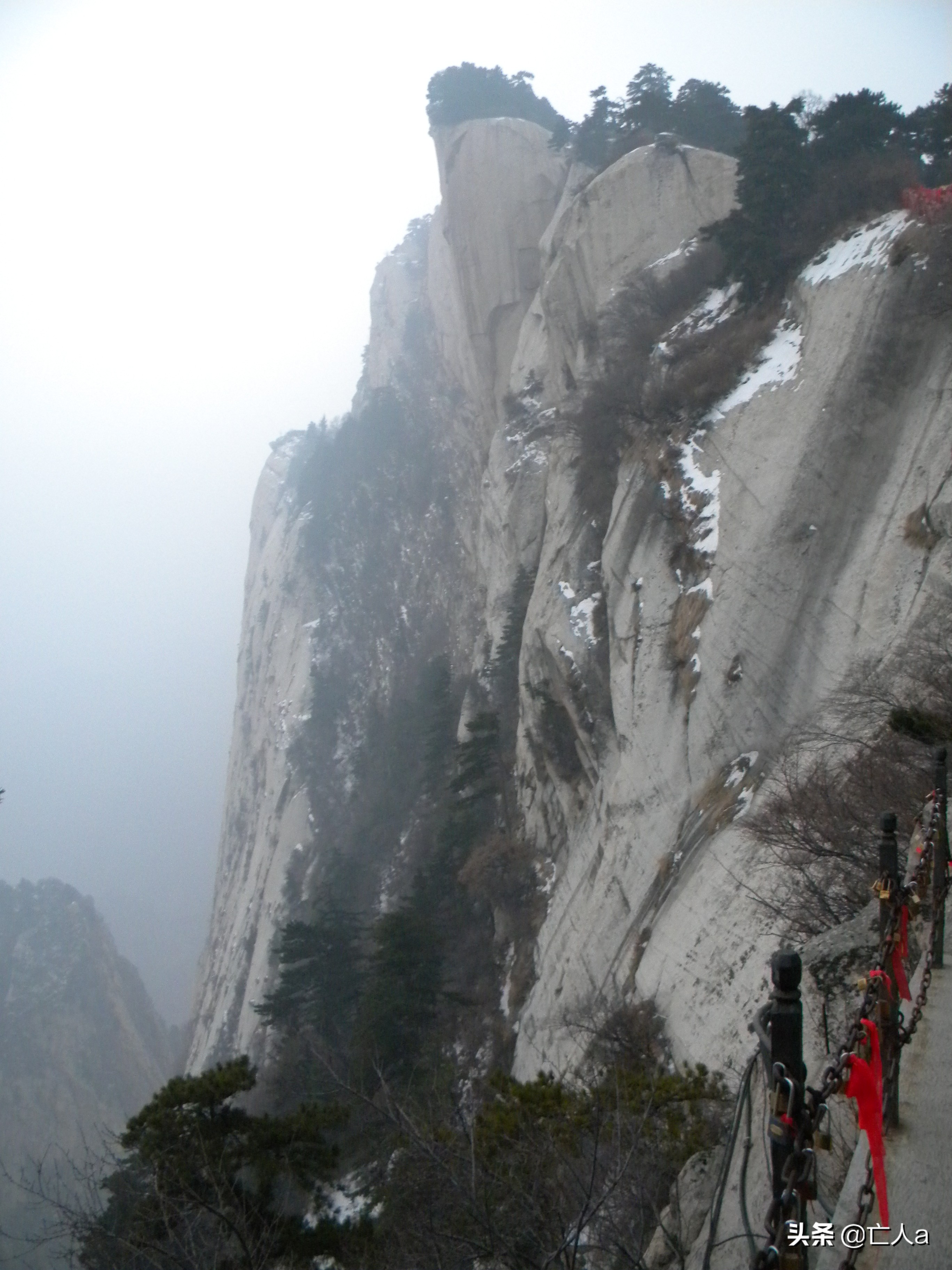 西岳华山徒步路线图,西岳华山行全景