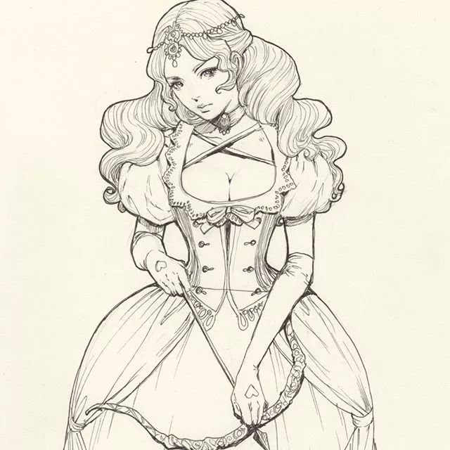 最难画最漂亮的公主,怎么画出优美的又好看的公主