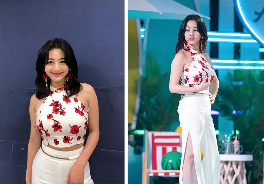 胸大和胸小穿衣服的差距,胸大和胸小穿t恤对比