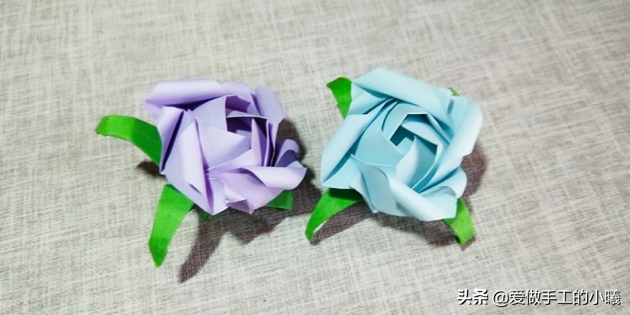玫瑰花教程折纸简单又漂亮,7-10岁折纸玫瑰花简单又好看