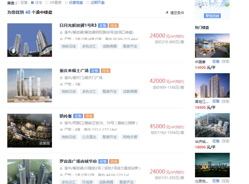 重庆的房价下跌没有,重庆现在的房价还值得入手吗