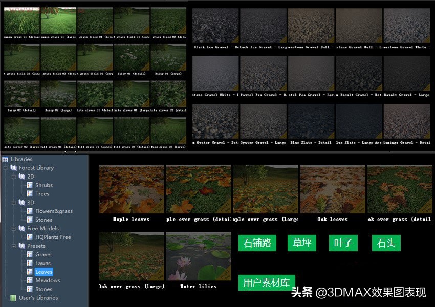 3dmax一键生成花草树木插件，还在为制作大场景而加班吗？