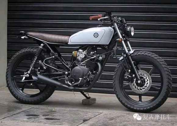 雅马哈ybr125改装复古摩托车,天剑150z复古改装