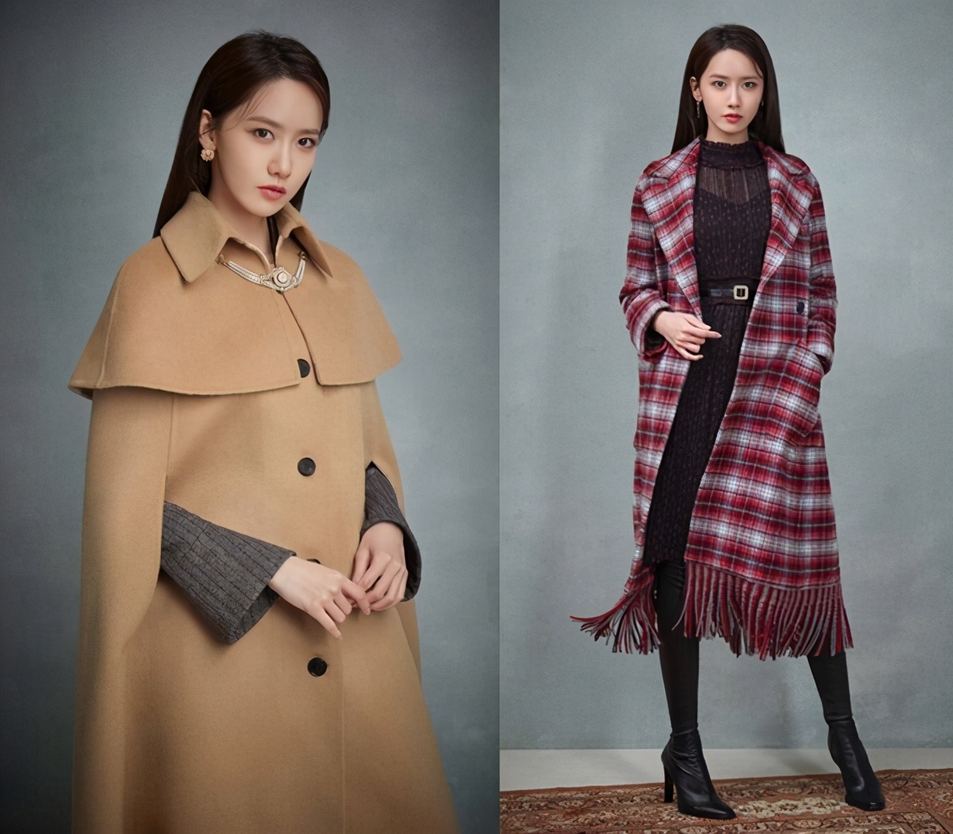 林允儿穿搭冬季,林允儿大冬天穿棉服配短裙来秀腿