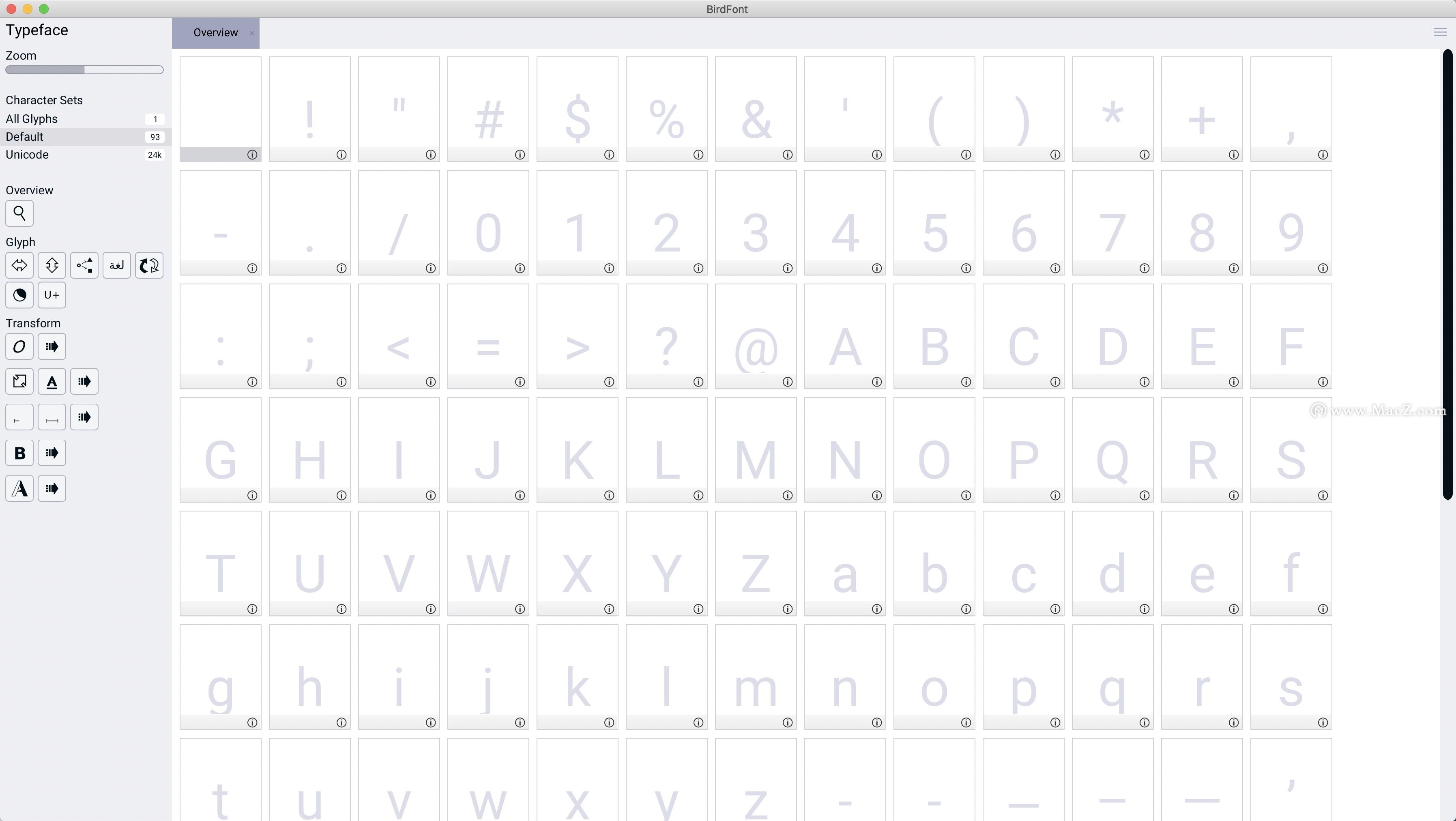 macttf字体编辑器,bird字体转换
