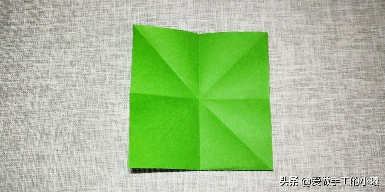 折纸树叶书签制作方法,折纸教程可爱小书签