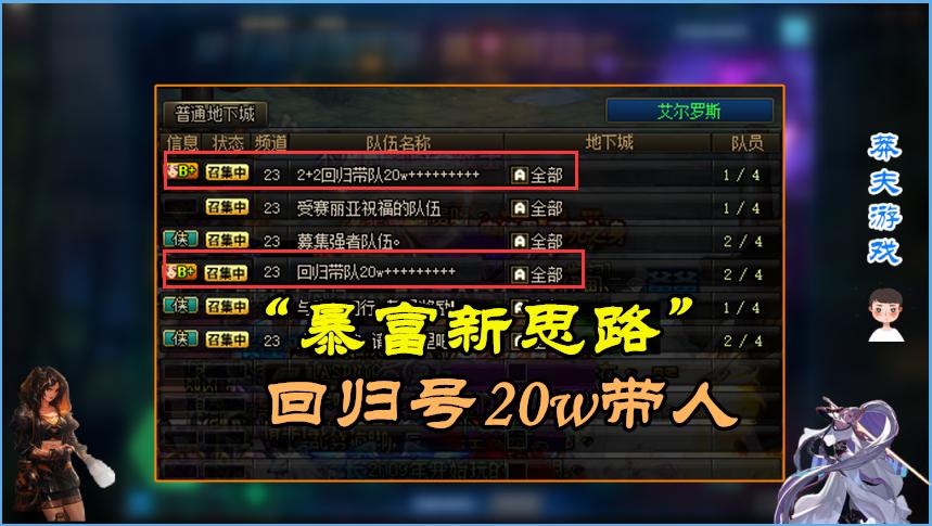 dnf回归玩家1000元打造,dnf回归玩家如何搞钱