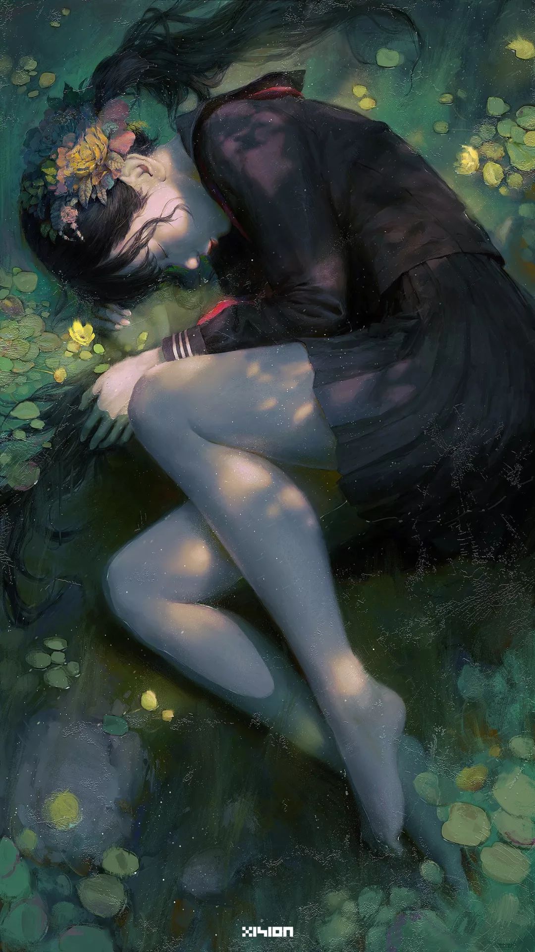 大佬画动漫人物仙气十足手绘,大佬画的古风图手绘