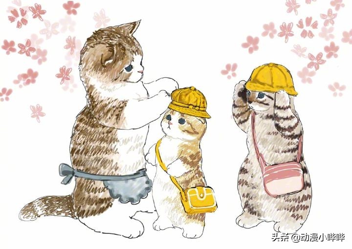 猫拟人韩国画师,画师将猫咪拟人化好可爱呢