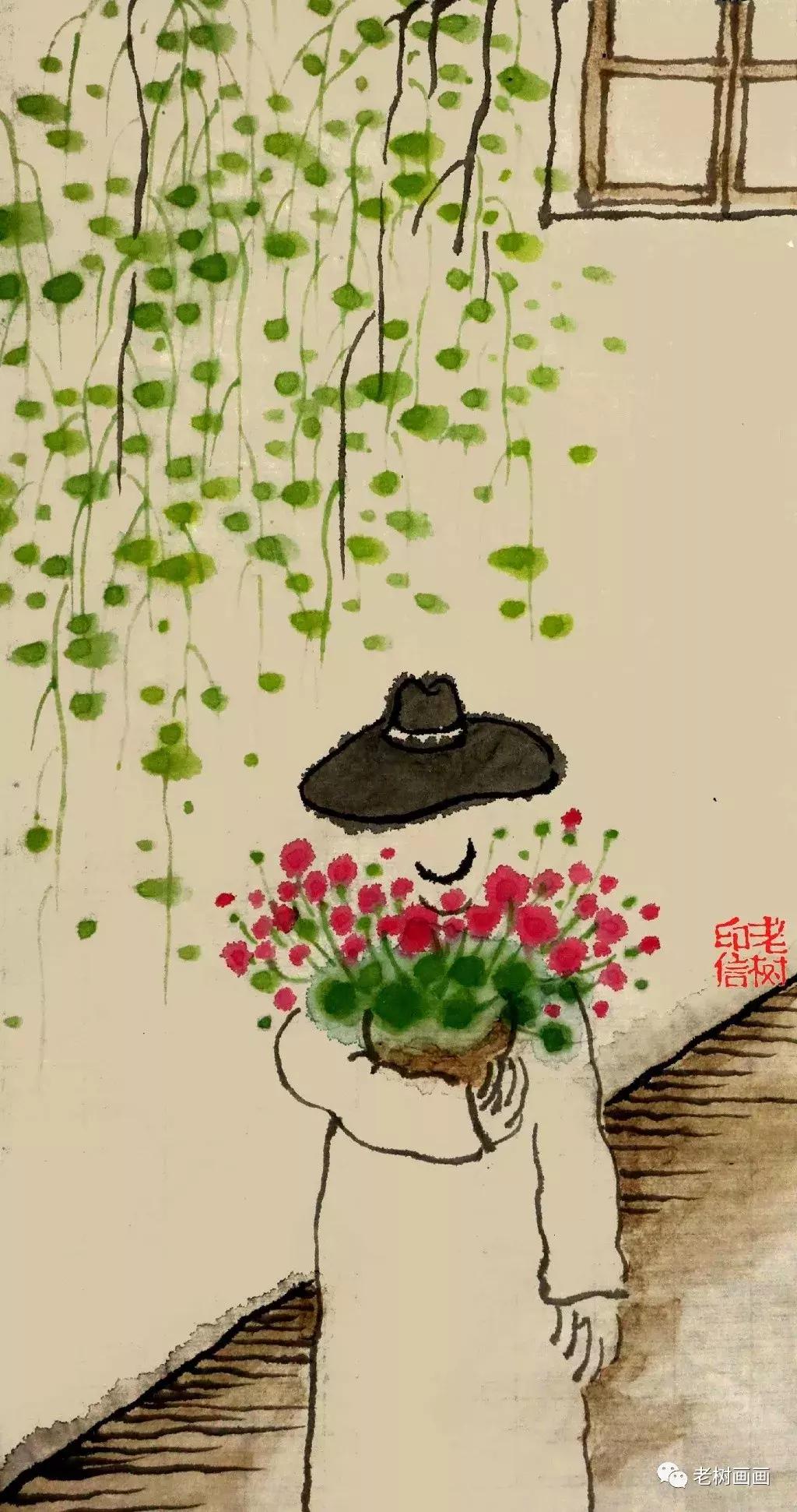 老树｜去冬约见面，今年暮春时。伊人知何处，桐花在青枝