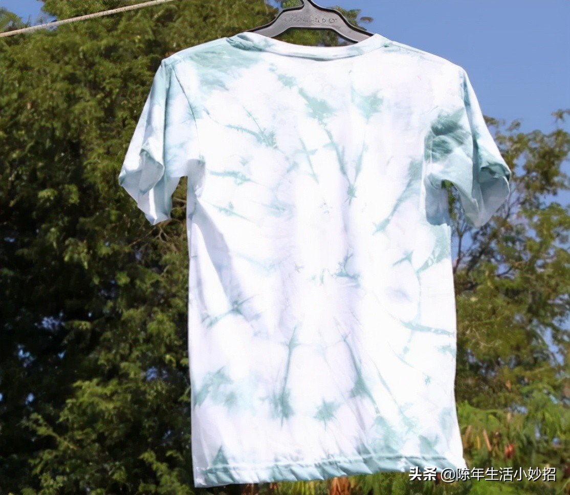 衣服扎染教程新手入门,扎染有图案的衣服