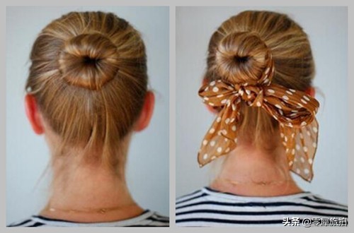 袜子居然还可以这样做,袜子妙用盘发