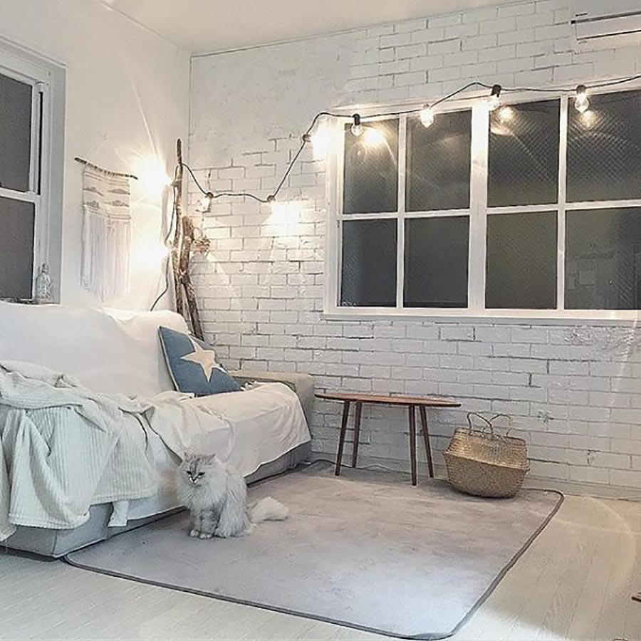 主妇家居的布置,小户型客厅适合台灯落地灯装法