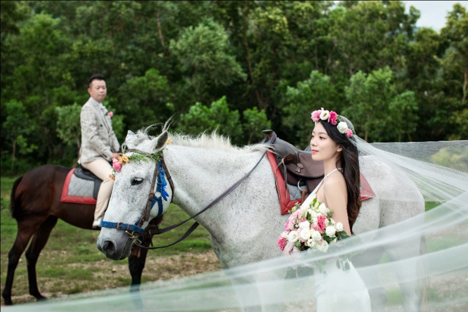 铂爵旅拍婚纱照花6000块钱值不值,铂爵旅拍云sir用无人机拍婚纱照