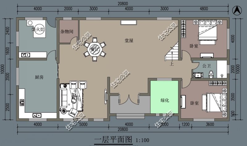 农村建一层房子图纸,农村建房哪种图纸最好