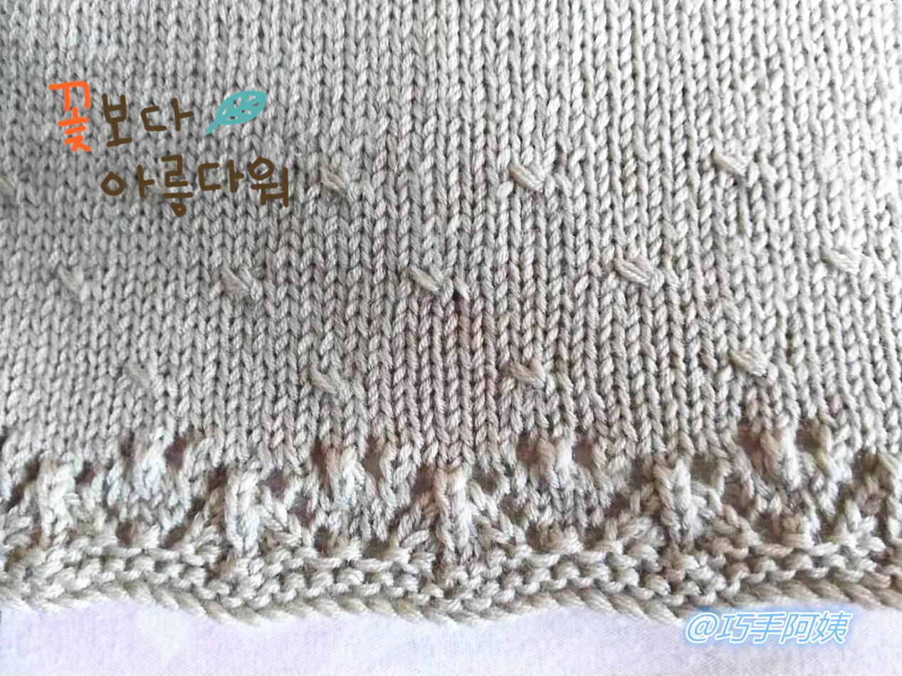感谢巧手阿姨给孩子做的手工,织简单又好看的宝宝背心