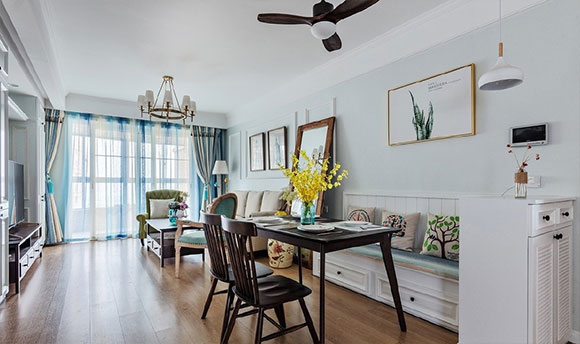 圆卡座式餐厅装修,卡座餐厅设计能装出高级感吗