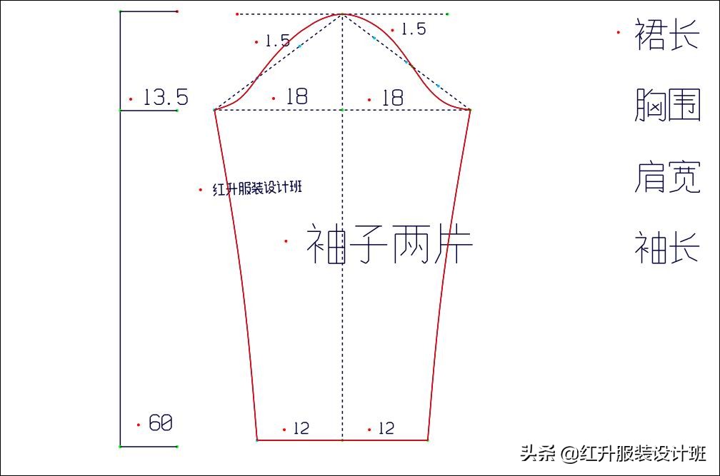 长袖针织连衣裙扭结裁剪纸样大全,圆领连衣裙的裁剪视频教程