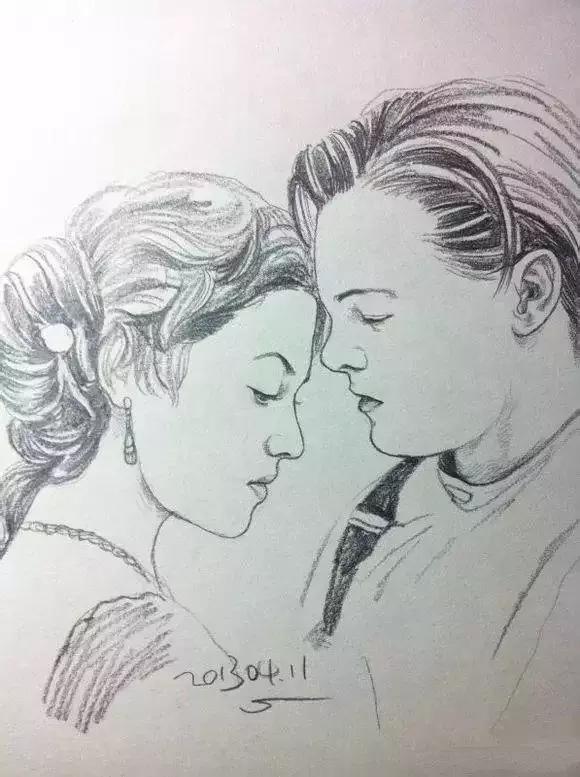 速写看一眼画一笔,用速写的方法画肖像画