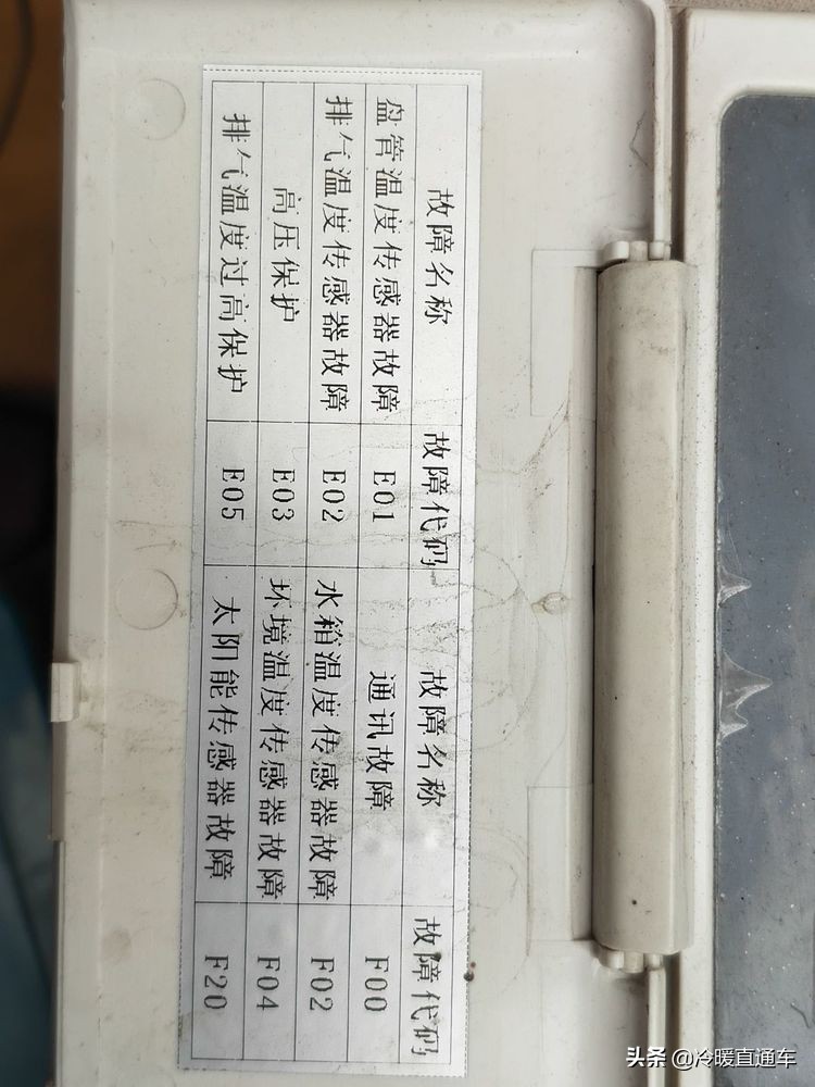 空气能故障代码e6,空气能故障代码d1怎么修