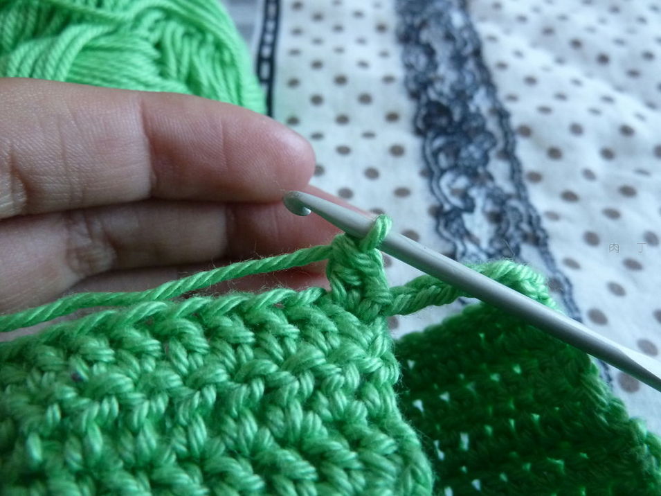 钩织护指套教程,半指分指手套钩织教程