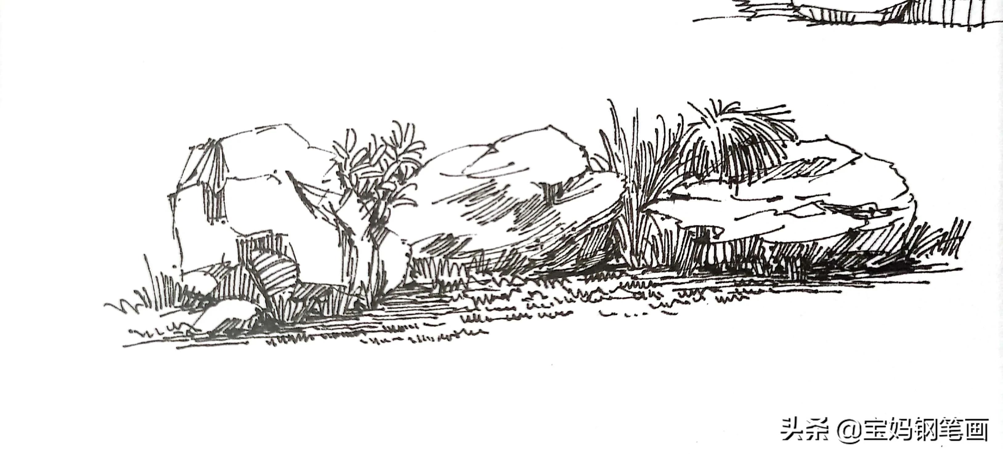 怎样在石头上画出简单好看的画,如何画出石头的质感