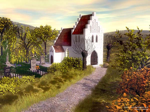 精美壁纸二次元风景油画,壁纸可爱油画质感风景