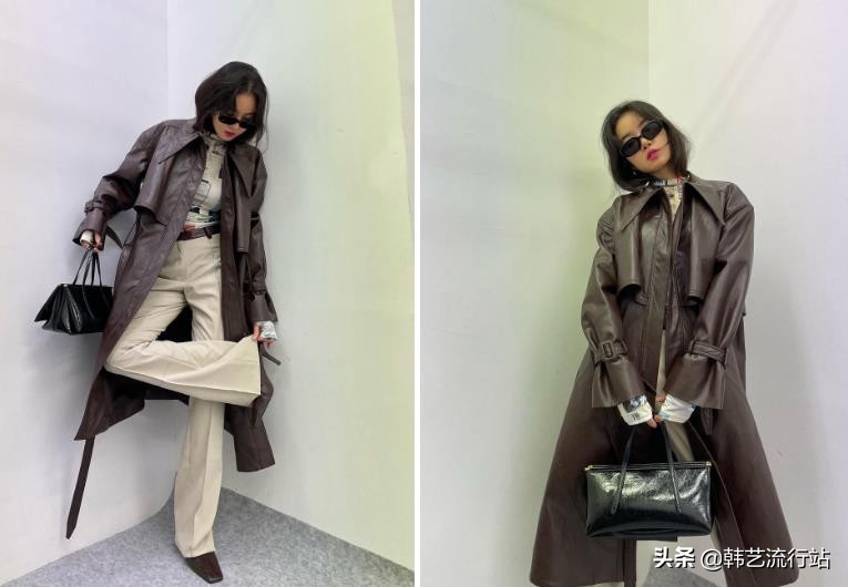 韩国风衣配什么衣服好看,韩系风衣如何穿搭好看