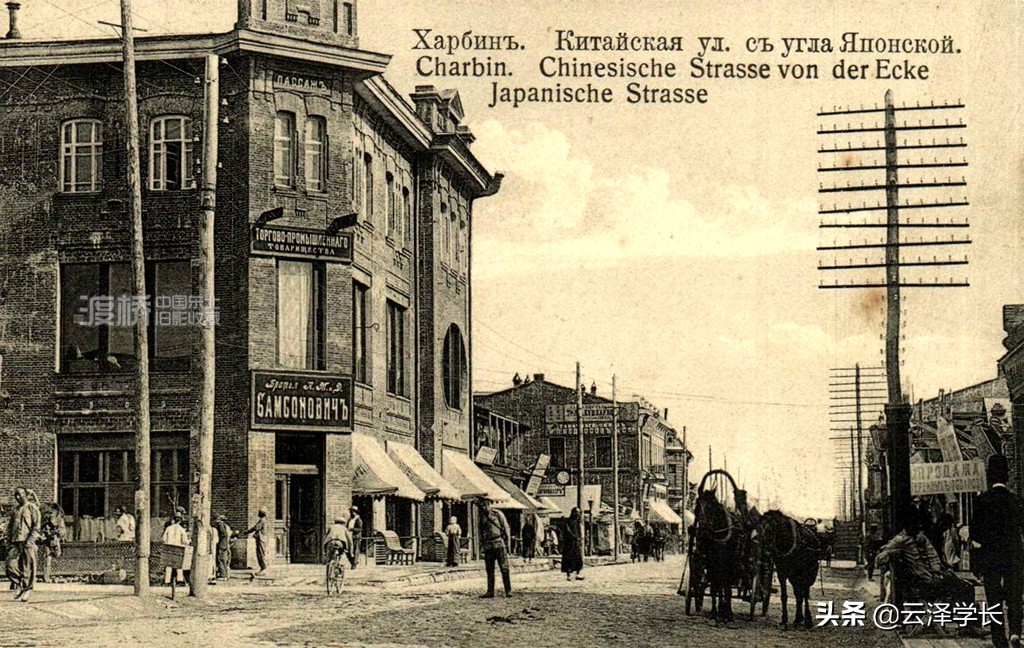 图说·哈尔滨丨中央大街107号：萨姆索诺维奇兄弟商会，今秋林公司