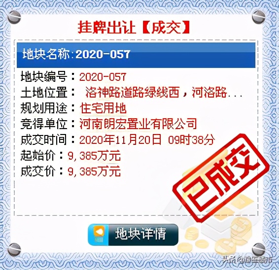 2022巩义土地出让成交公告,巩义市土地出让