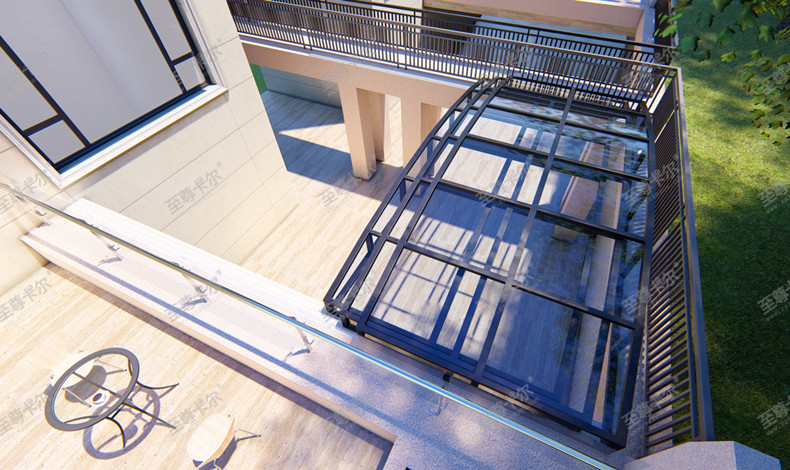 庭院自动开合屋顶能做多大,小院自动开合屋顶