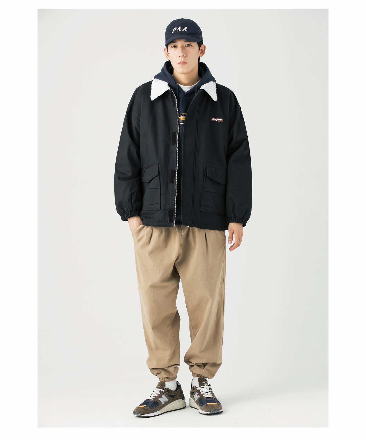 “上深下浅”的穿法，要避免头重脚轻