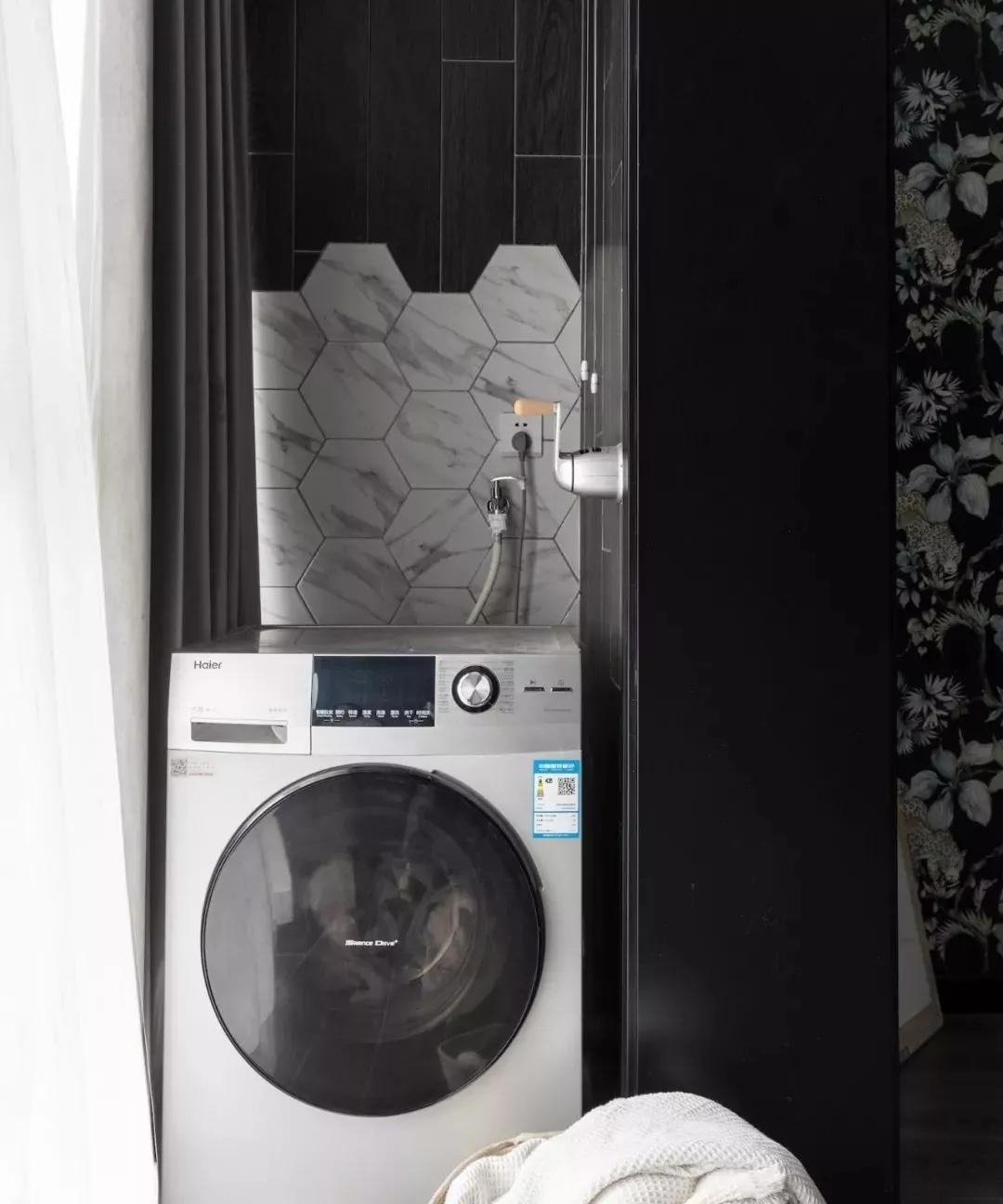 装修厨房可放洗衣机吗,洗衣机放客厅装修效果图