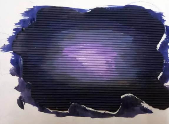 银河系简易绘画教程,连画六个星空画的绘画教程