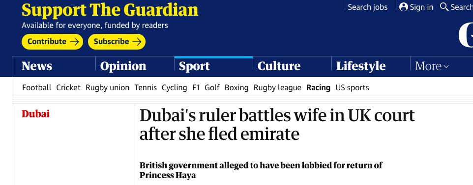 迪拜公主王妃为什么出逃,迪拜王妃出逃过程