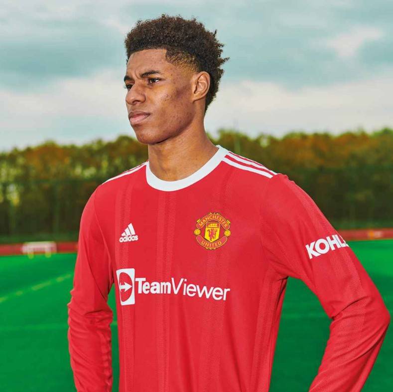 曼联新赛季球衣宣传图片,曼联新赛季主场球衣广告大片