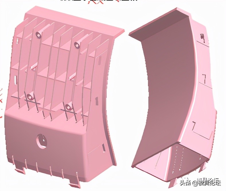 显示器边框模具图纸,电脑显示器后壳模具设计