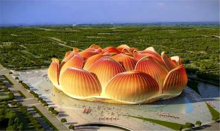 恒大新足球场造型图片,广州恒大足球场最新造型