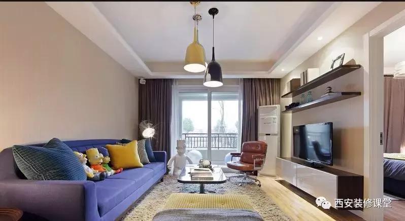 简单电视墙加柜子,沙发墙隔板