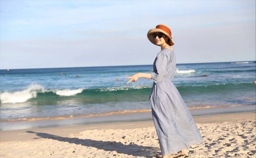 孙俪终于蓄起了长发,孙俪穿碎花裙视频