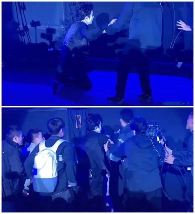 薛之谦演唱会披着黑布爬回去,薛之谦演出时掉下舞台澄清事件