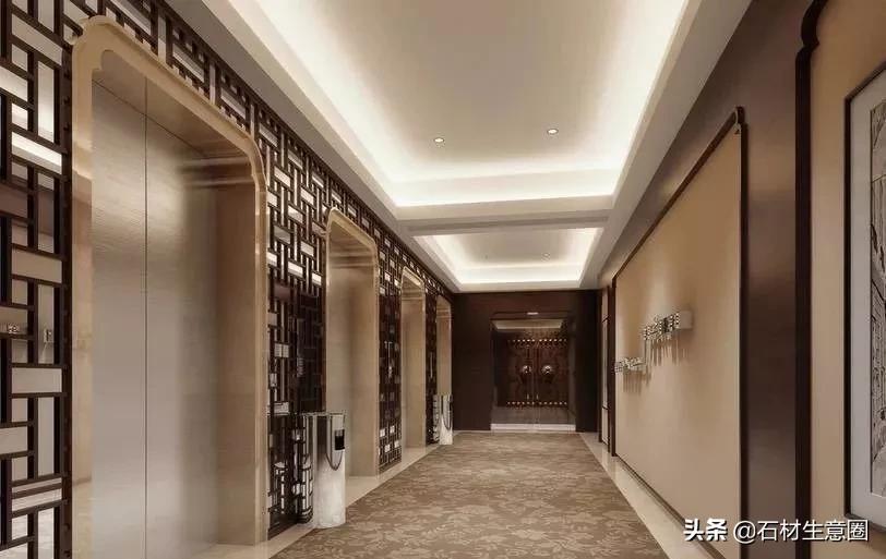 电梯门套石材图片大全,安装石材电梯门套报价