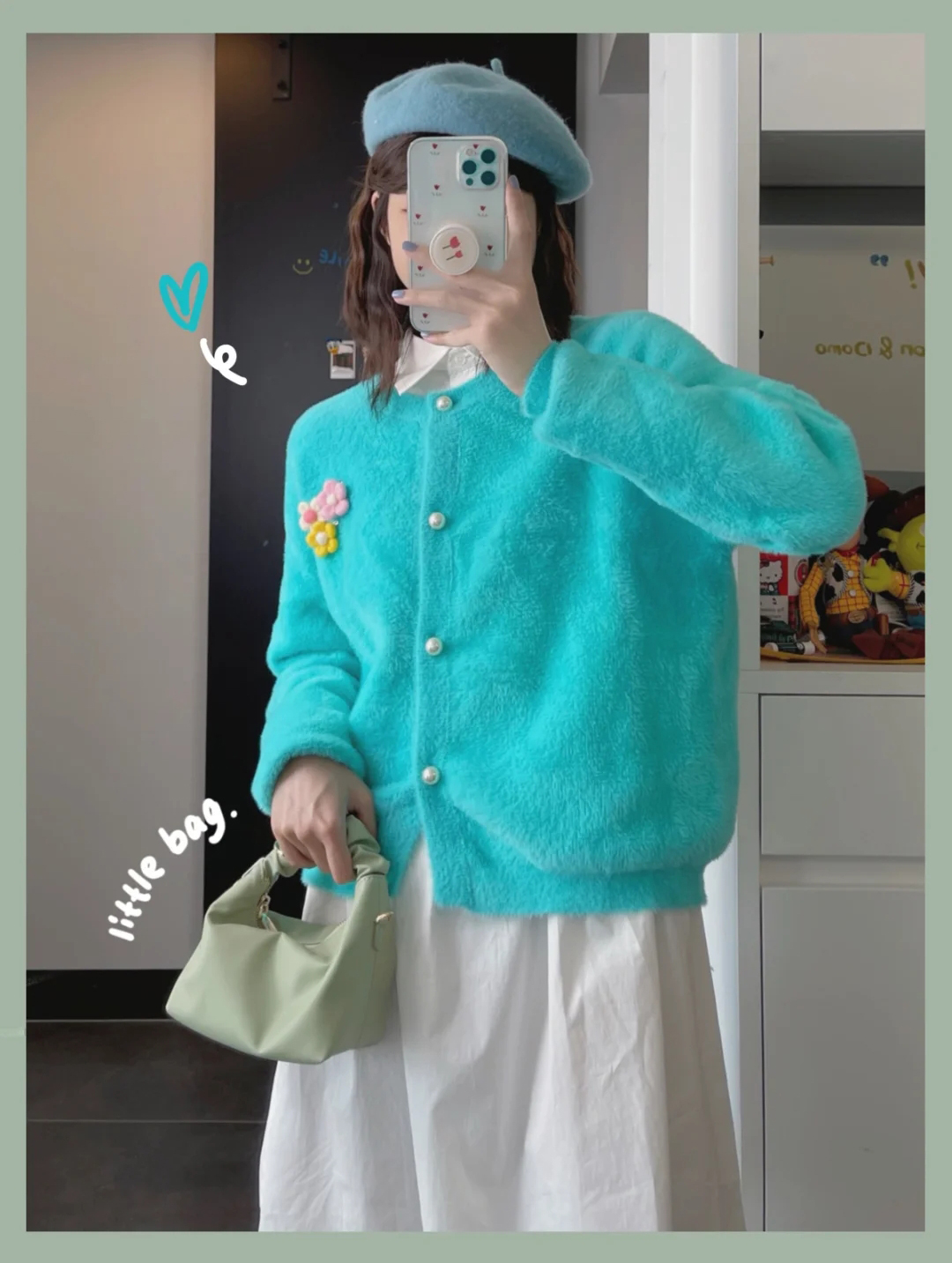 春日甜系穿搭,春日甜美通勤穿搭